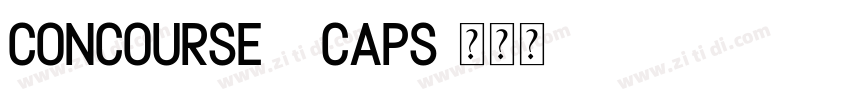 Concourse 4 Caps字体转换